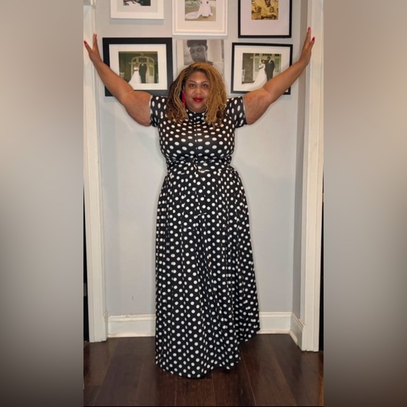 Women’s sets (Polka dot wrap around top & maxi skirt) - Picture 2 of 2